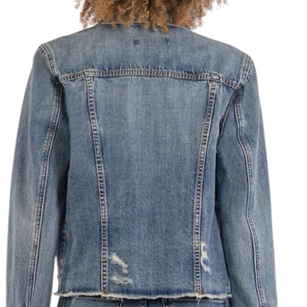 KUT FROM THE KLOTH➕Destroyed Denim Jacket - Picture 3 of 13